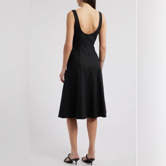 Charles Henry Classic Black Midi Dress Size Medium NWOT - Picture 2 of 7